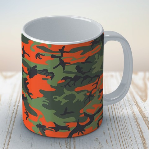 Green Camouflage Coffee Mug