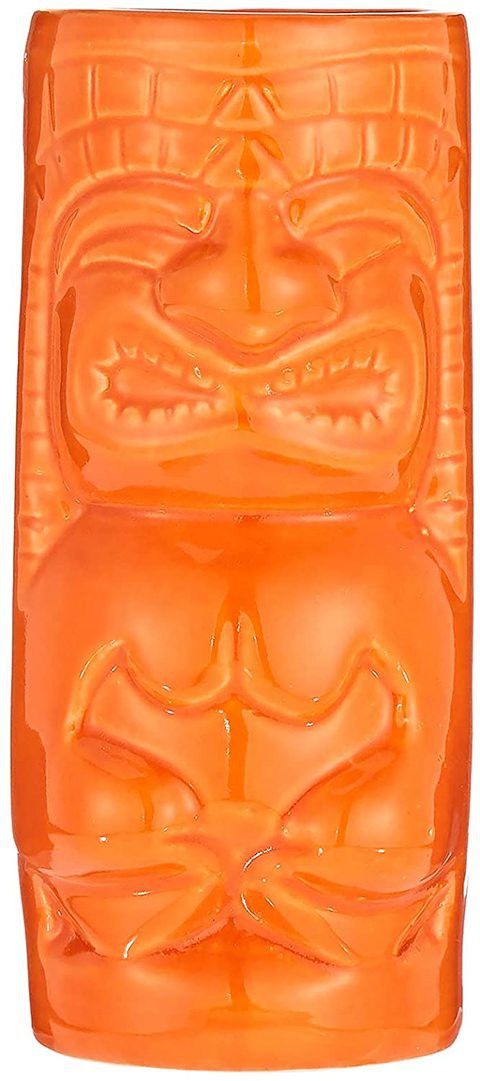 Arch Tiki Ceramic Cocktail Mocktail Juice Glass - Orange