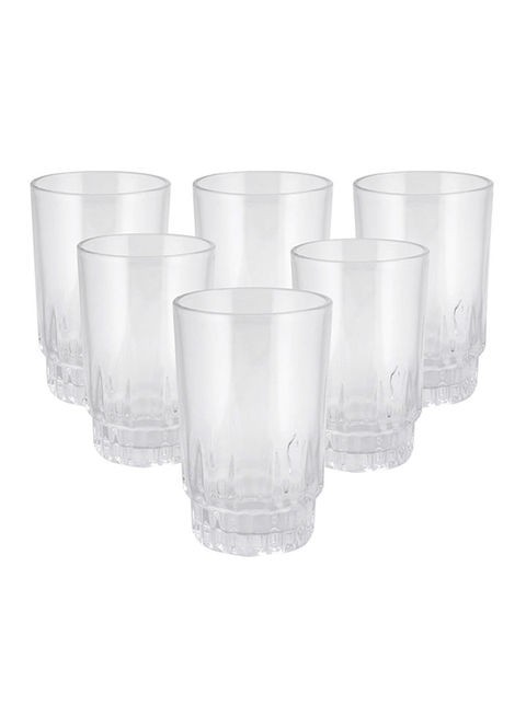 Delcasa 6-Piece Glass Tumbler Set Clear 270ml