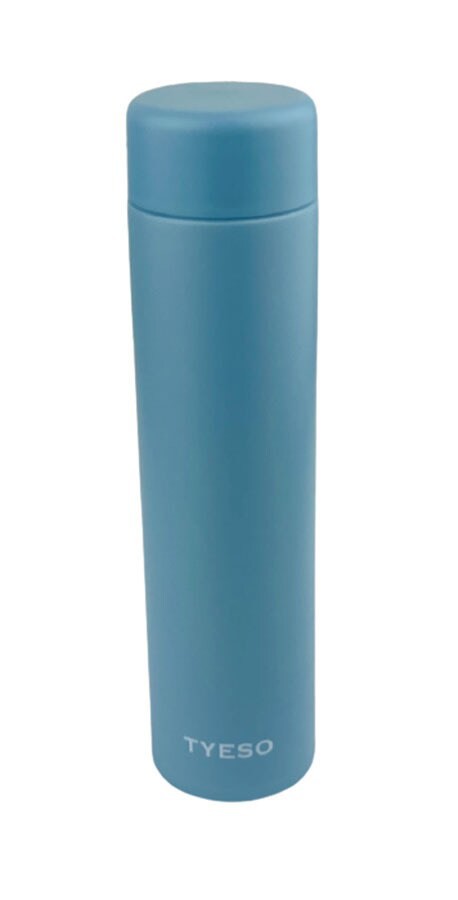 Pocket Size Tumbler - Stainless Steel Vacuum Insulated Travel Tumbler with Double Partition SEALING Ring - 200ml (Blue)