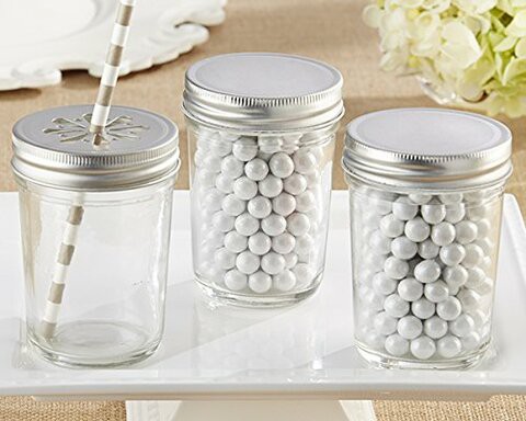 Kate Aspen Clear Mason Jar, set of 12