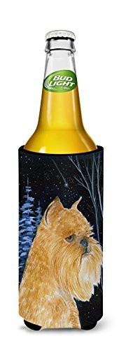 Caroline&#39;s Treasures Ss8362Muk Starry Night Brussels Griffon Ultra Beverage Insulators For Slim Cans, Slim Can, Multicolor