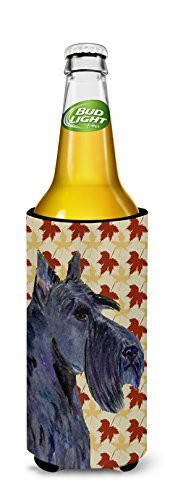 Caroline&#39;s Treasures Ss4327Muk Scottish Terrier Fall Leaves Portrait Ultra Beverage Insulators For Slim Cans, Slim Can, Multicolor