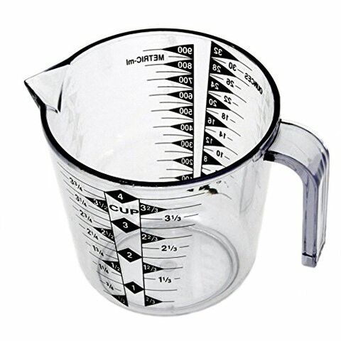 Chef Craft 4-Cup Measuring Cup, Clear