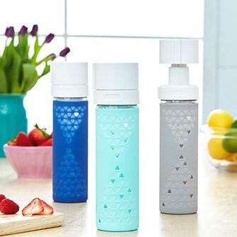 Sans- Glass Juice And Smoothie Preserving Bottle 16 Oz Mint Green