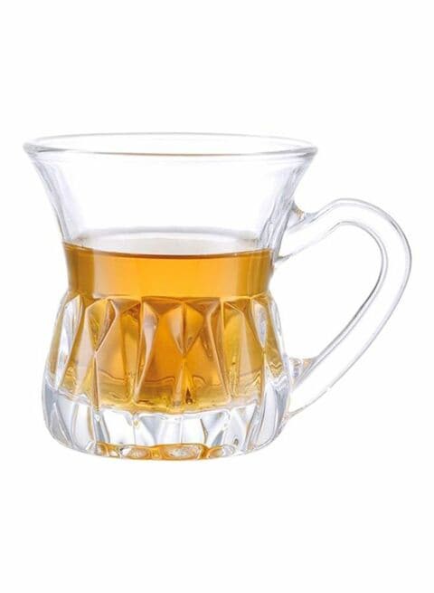 Dessini 6-Piece Regina Glass Mug Set Clear 12centimeter