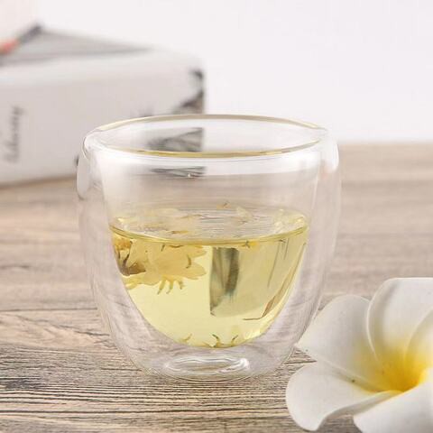 Lihan - 6-Piece Heat Resistant Tea And Coffee Cup Set Clear 9 X 9 X 7Centimeter