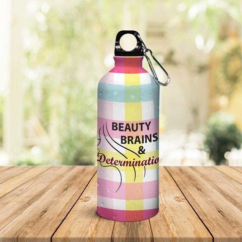 Girl Power: Beauty &amp; Brains Sipper Bottle