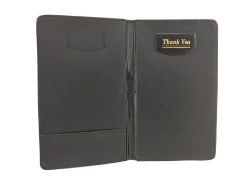 SHALLOW ELEGANT LEATHER BILL FOLDER FOR RESTAURANT-14*23CM