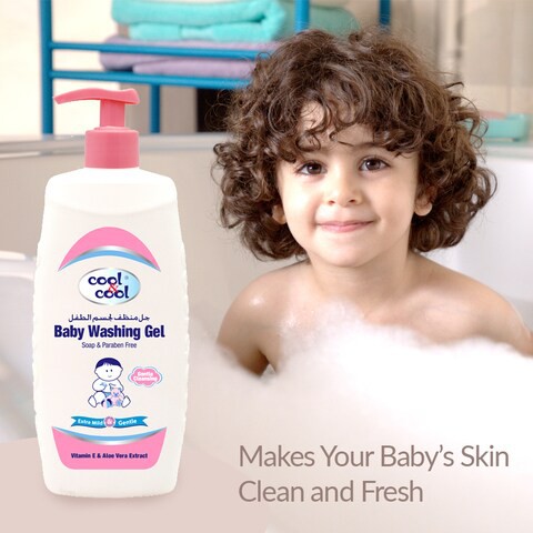 Cool &amp; Cool Baby Washing Gel - 500ml x 4pcs