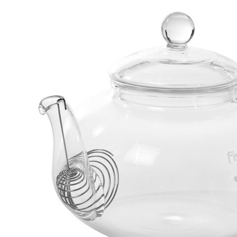 Fissman Tea Pot 600 ml With Steel Infuser (Heat Resistant Glass)