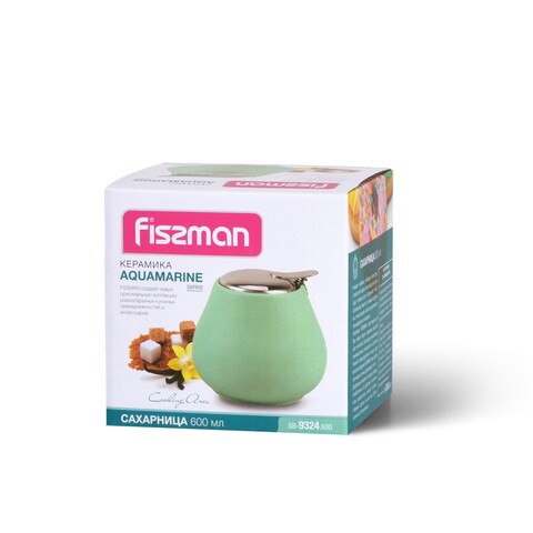 Fissman Sugar Bowl 600 ml Aquamarine - Ceramic