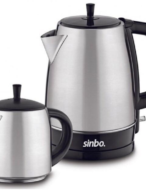 TurkishSouq - Sinbo Stm-5813 Steel Electric Tea Kettle Tea Set Tea