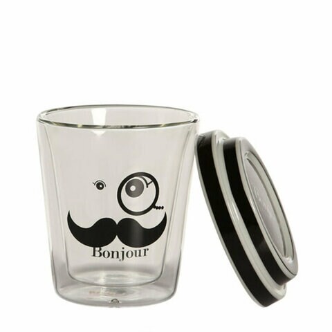 BiggDesign Bonjour Written Double Walled Cup