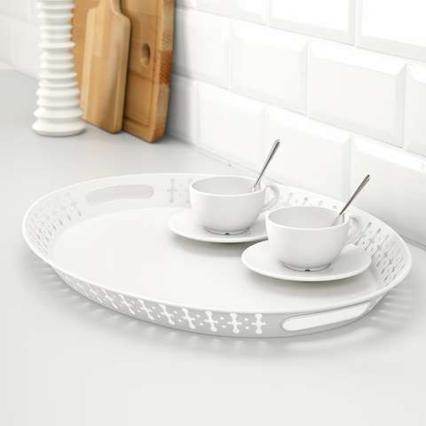 Romantisk - Tray, White