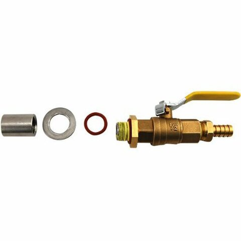 Krome Brand, No Weld Homebrew Beer Kettle Valve Conversion Kit - Brass