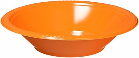 Amscan 43034.05 Orange Peel Plastic Bowls, 20ct
