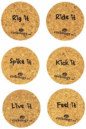 Corkology Home Sweet Home 2 Coaster Set, Cork