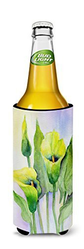 Caroline&#39;s Treasures Bmbo0622Muk Lillies By Maureen Bonfield Ultra Beverage Insulators For Slim Cans, Slim Can, Multicolor