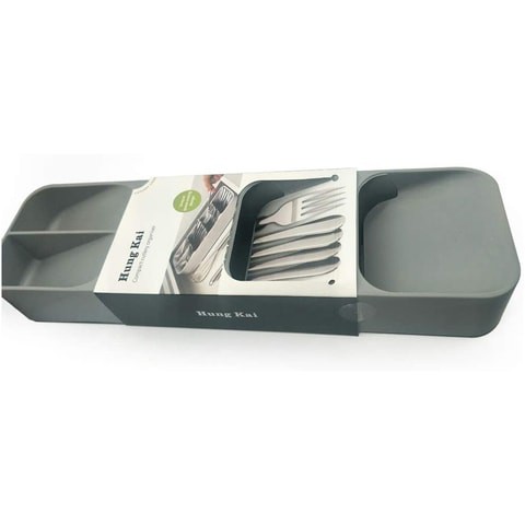 Amerteer -  Plastic Drawer Cutlery Organizer Tray Kitchen Storage Holder Rack For Cutlery Silverware Compact Cutlery Tray Spoon Cutlery Box