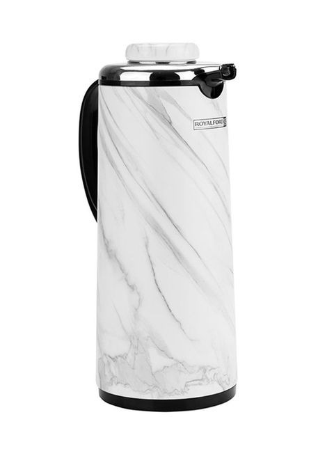 Royalford Marble Designed Vacuum Flask White