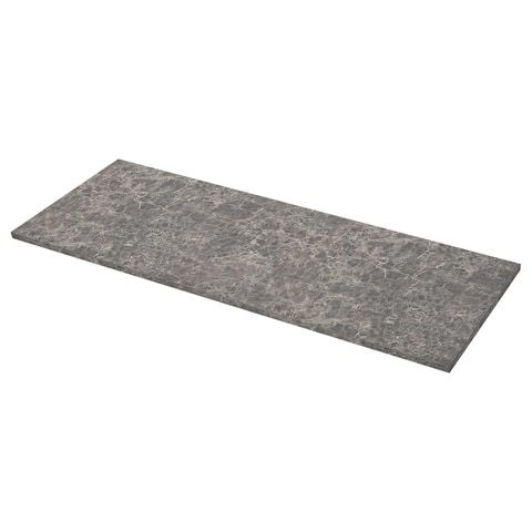 Ekbacken - Worktop, Dark Grey Marble Effect, Marble Effect Laminate Laminate, 186X2.8 Cm