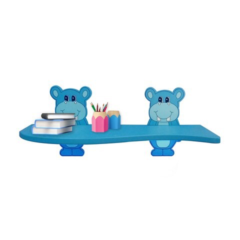 Cameltough - Kid Shelf With 2 Animal Brackets-Blue Color - HTC-CT243