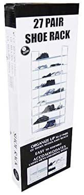 Stackable Shoe Rack for Home/Office, Portable Standing Shoe Rack (27 Pair) (Pack of 1 Unit).