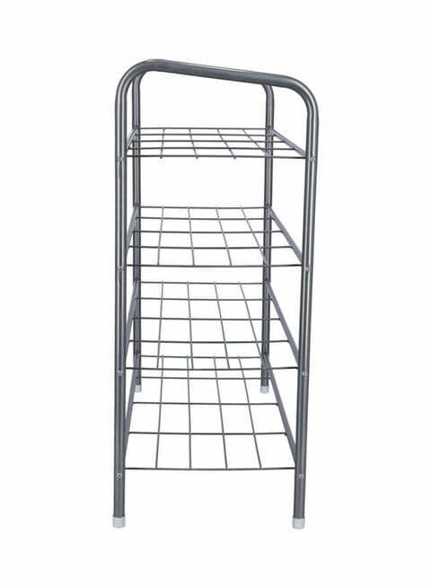 Royalford 4-Tier Shoes Rack Silver 68X28X5.2Cm