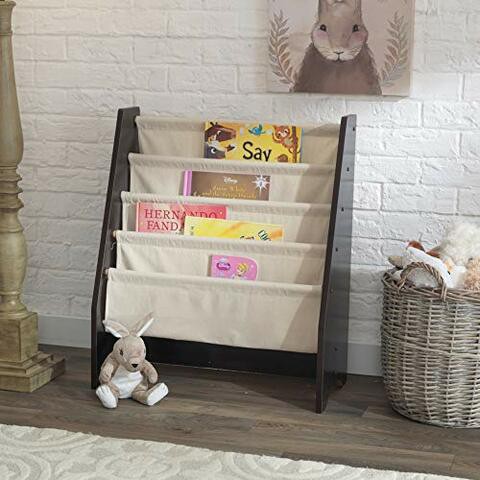 KidKraft Sling Bookshelf, Espresso, 24 x 11.8 x 28