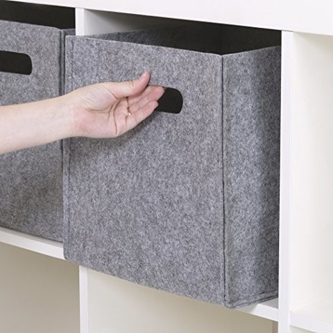 Sammy &amp; Lou Felt Storage Cube, Gray