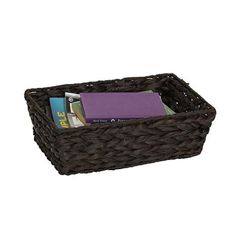 Household Essentials Ml-6695B Set Of 4 Wicker Storage Baskets, Dark Brown