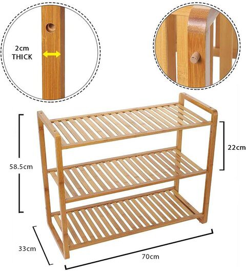 Yatai 3 Tier Shoe Rack Storage Organiser