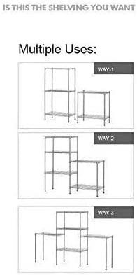 Generic 5-Tier Wire Shelving Bathroom Storage 5 Shelves Unit Metal Kitchen Storage Rack,Black (60 * 32 * 150Cm)