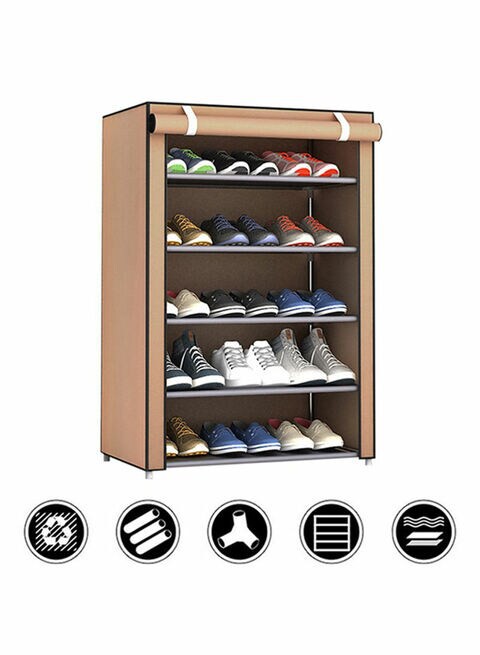 Generic Shoes Organizer Rack Brown 30X60X55Centimeter