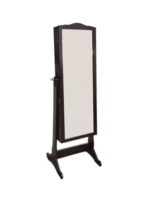 Comfy - Stylish Full Length Jewellery Cabinet with Mirror - Black