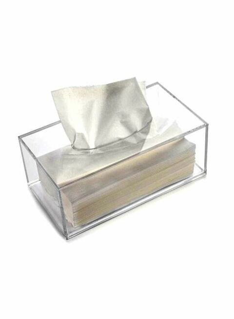 East Lady Acrylic Tissue Holder Box Clear 22x12x9cm