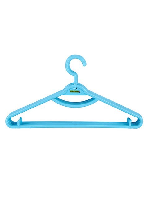 ROYALFORD 6-Piece Clothes Hanger Blue 34cm