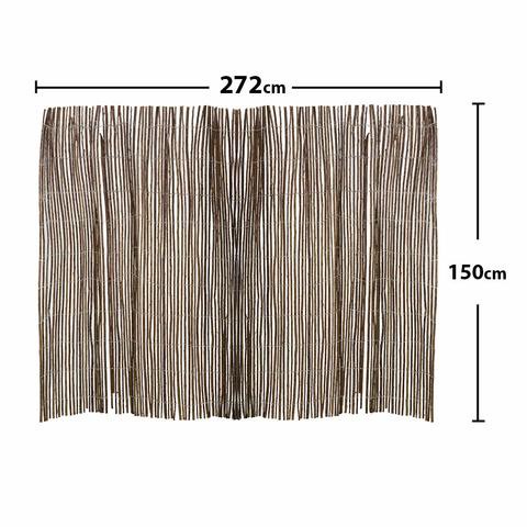 Yatai - Bamboo wooden Weaving  Room Dividers Folding Privacy Screen  2.7  Metre