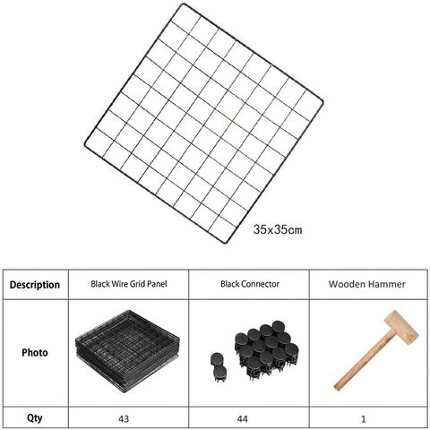 Generic 12-Cube Diy Wire Grid Bookcase, Multi Use Modular Storage Shelving Rack, Open Organizer Cabinet For Books, Toys, Clothes, Tools