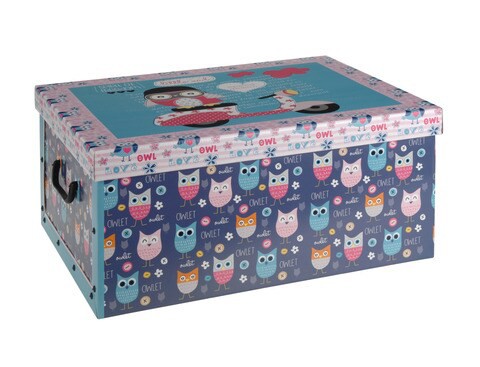 OWL DESIGN STORAGE BOX, BLUE, K8718158165749