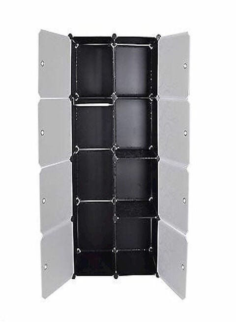 8 Cubes Storage Cabinet Black