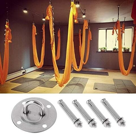 Generic Hammock Wall Mount Anchor Hooks Aerial Yoga Ceiling Swing Hanging Kit Hamac Spring Heavy Duty Stainless Steel 500Lb Capacity