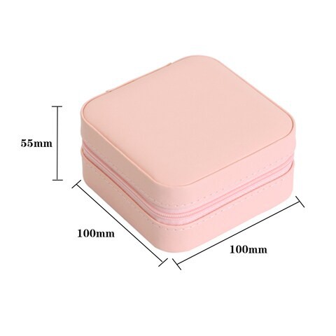 Anself-Small Portable Travel Jewelry Box Organizer Storage Case for Rings Earrings Necklaces
