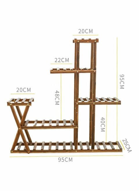 East Lady Plant Flower Display Stand Brown 100cm