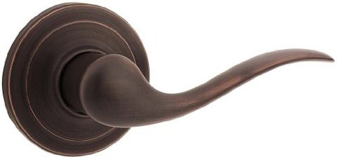 Kwikset 604Tnllh-11P Left Hand Tustin Signature Series Interior Single Cylinder Handleset Trim Venetian Bronze Finish