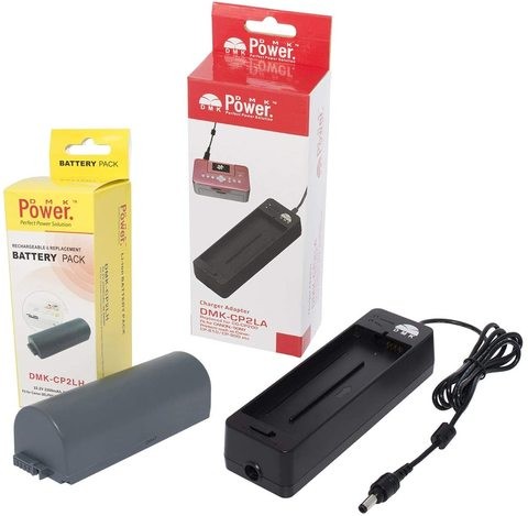 DMK Power DMK-CP2LH Rechargeable Battery Pack 2200mAh and Charger for Canon NB-CP1L NB-CP2L and Canon Compact Photo Printer SELPHY CP100 to CP1300