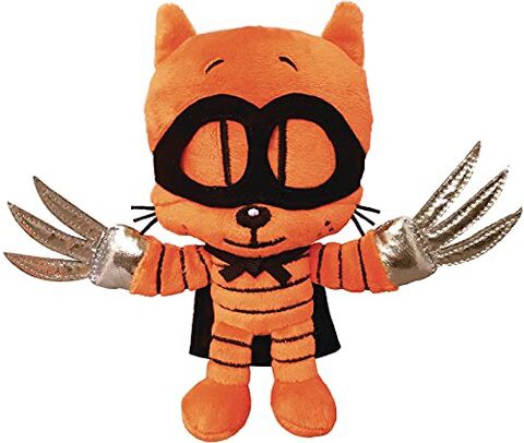 MerryMakers Dog Man&#39;s Cat Kid, 6.5-Inch, Based on Dav Pilkey&#39;s bestselling Dog Man Series, Orange