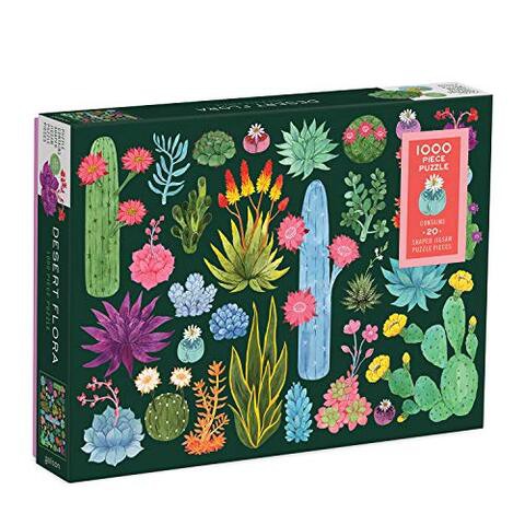 DESERT FLORA 1000 PIECE PUZZLE W/SHAPED