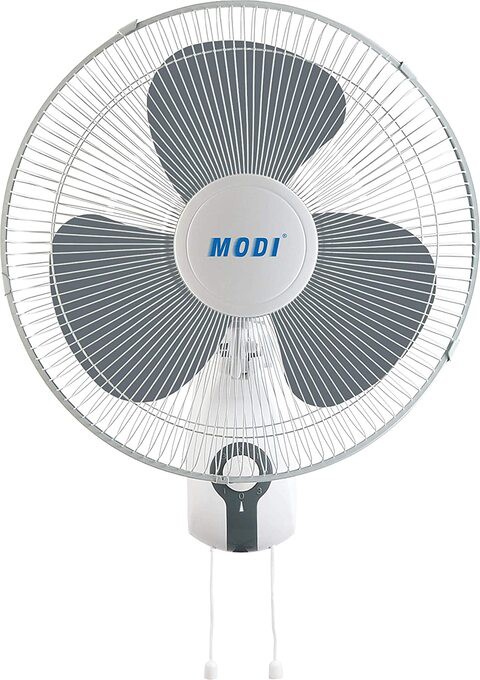 MODI Wall Fan 60W,Plastic Cooling Fan for Bedroom with 3 Wind Speed，Wall-mount-fan for Home and Office.